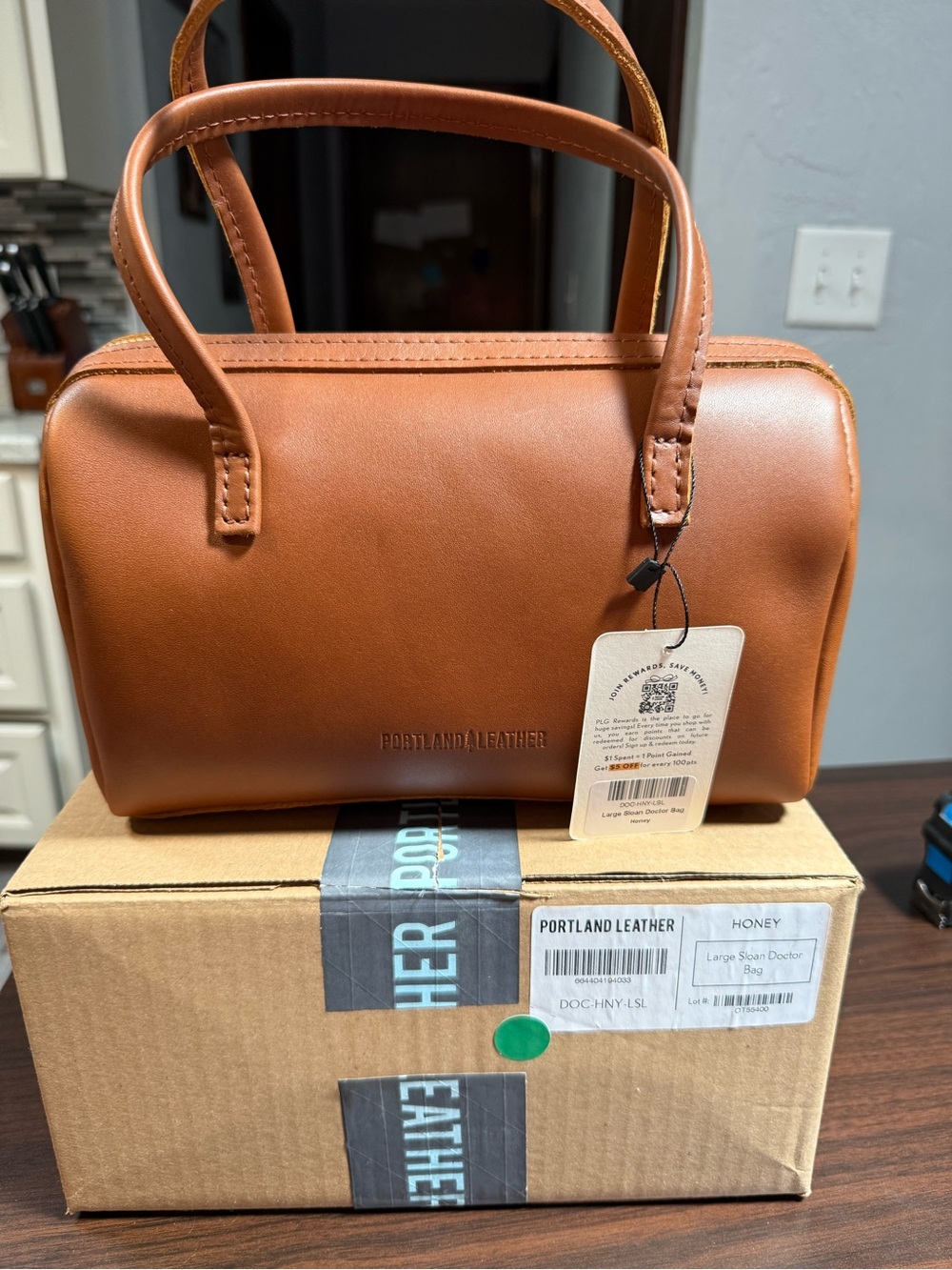 Portland Leather Honey Large  Sloan Doctor Satchel